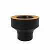 Переход на сэндвич BLACK ф115/200, толщ-0,8 (сталь-430) ВЕЗУВИЙ (ММ)