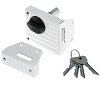 Замок накладной ЗН 1-2 белый Зенит