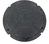 Люк полимерпесчанный 576/585х750/770х25 чёрный нагрузка 1,5т