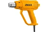 Фен технический INGCO 2000Вт, 480-560°C, 250-380 л\мин, оснастка HG20008