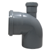 Отвод ф110х50/87-90гр.  вых верх SK-plast