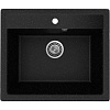 Мойка Модель GR 565-004 (черный оникс) матовая SOFT-TOUCH 565*495*175 с сифоном GOTA ROCIO