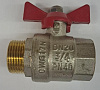 Кран шар 3/4 VT в/н бабочка