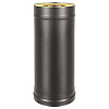 Дымоход утеплен.BLACK ф115/200 L=1,0м, толщ-0,8мм (сталь-430) ВЕЗУВИЙ